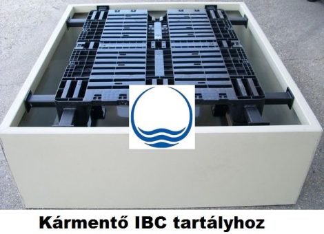 2. - PP./PE. műanyag kármentő, 1 palettás - 1000 L-es IBC tartályhoz